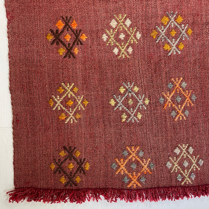 VINTAGE ADANA NOMADIC KILIM RUNNER No 27 - 3'4 x 6'5"