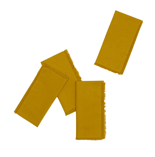 ESSENTIAL DINNER NAPKINS - SET OF 4 - MUSTARD