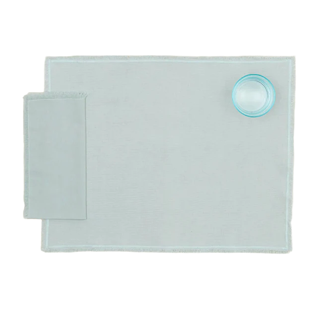 HAWKINS NY: ESSENTIAL COTTON PLACEMATS - SET OF 4 - SKY