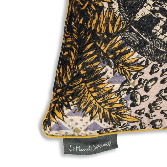 LE MONDE SAUVAGE  - SILK PILLOW -  RANA  12" x 16"