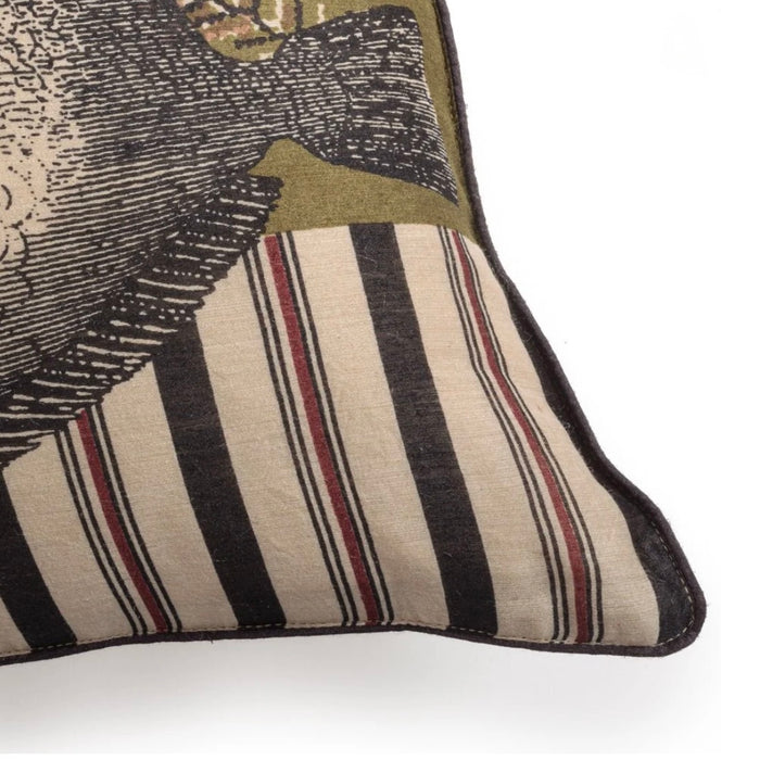 LE MONDE SAUVAGE  - SILK PILLOW -  FISH  16" x 28"