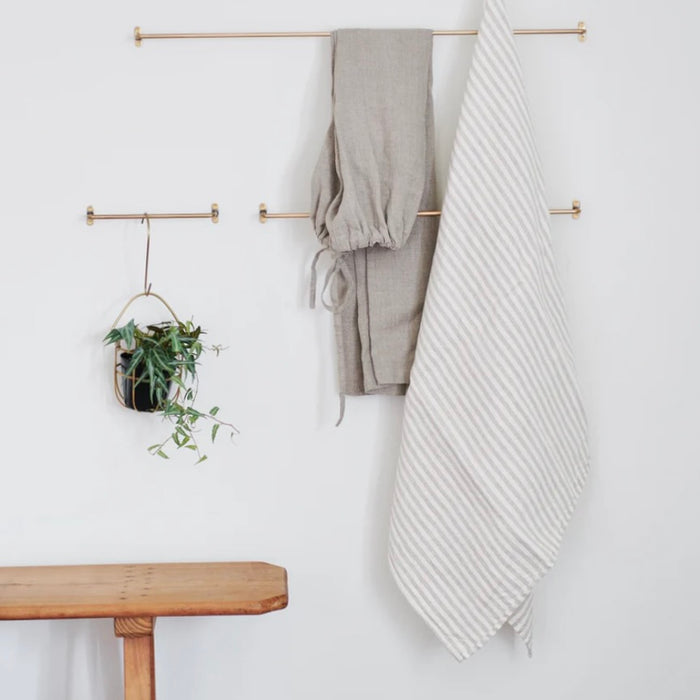 FOG LINEN WORKS: BRASS TOWEL BAR - SMALL