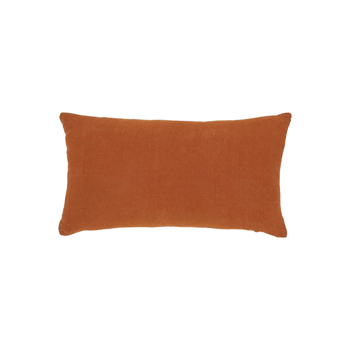 HAWKINS NY SIMPLE LINEN PILLOW:  TERRACOTTA 12" X 22"
