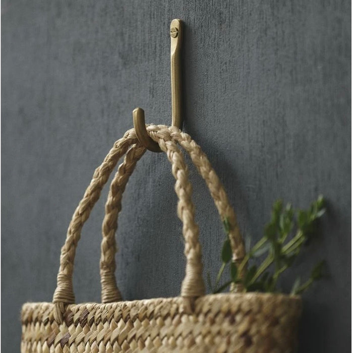 FOG LINEN WORKS: BRASS WALL SINGLE HOOK
