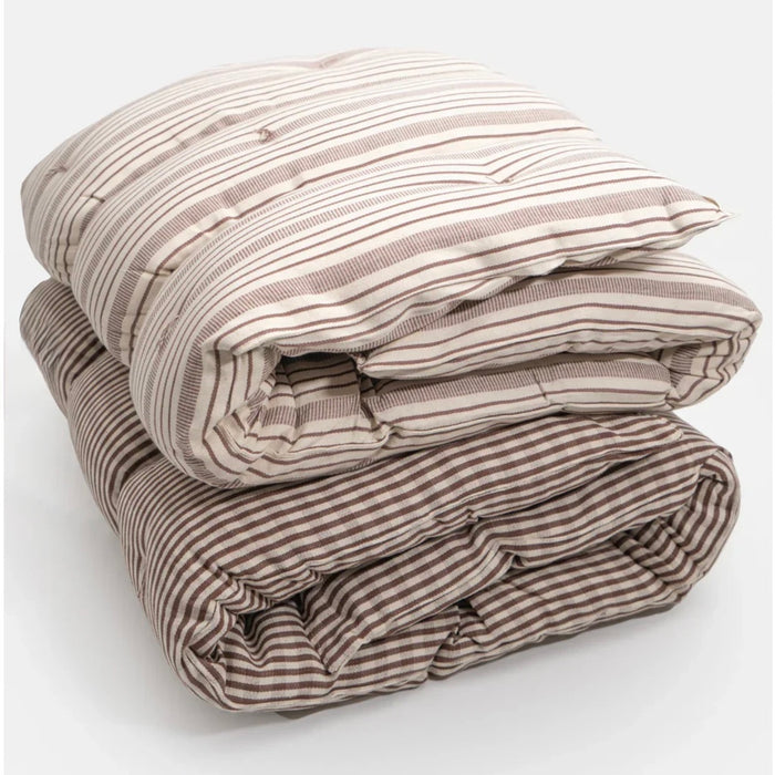 TENSIRA - Cotton Overlay Mattress  - Chocolate / Ivory  36" x 75"