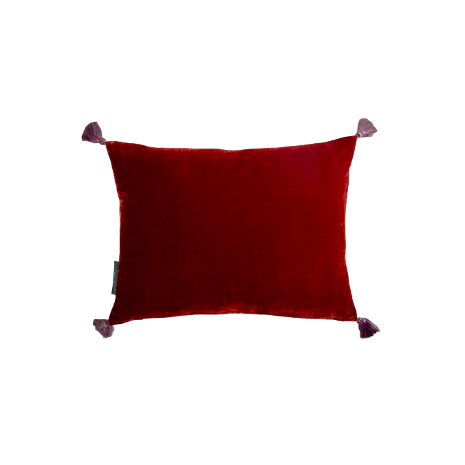 LE MONDE SAUVAGE - GOA - SILK VELVET PILLOW - SHANGHAI 12" x 16"