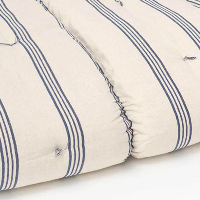 TENSIRA - Cotton Overlay Mattress -  NAVY / OFF-WHITE  36" x 75"