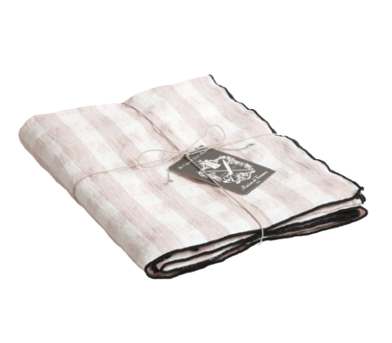TABLECLOTH:  Mimi Vichy in BLUSH BY MAISON DE VACANCES : 57" x 118"