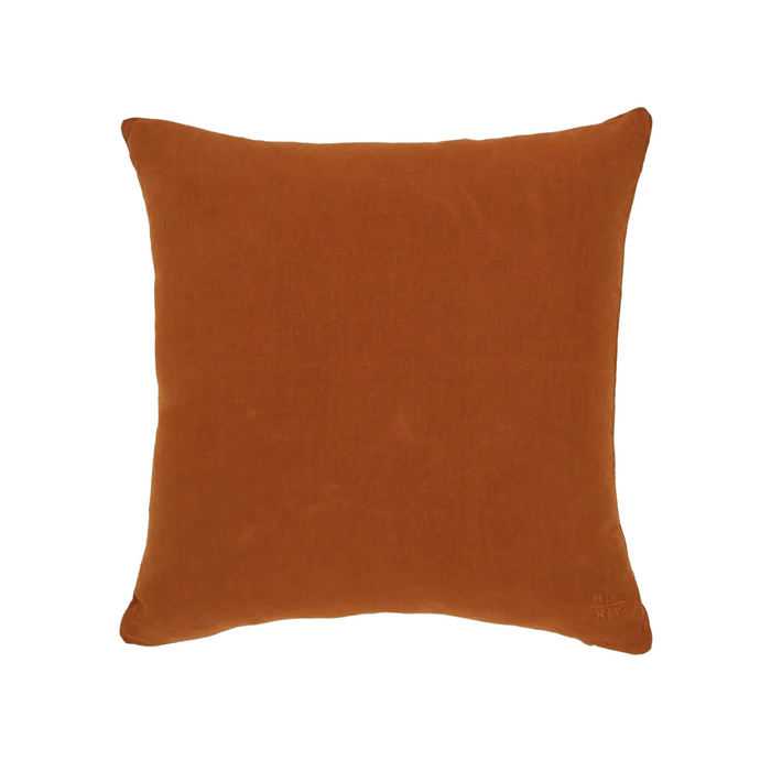 HAWKINS NY SIMPLE LINEN PILLOW:  TERRACOTTA 18" X 18"