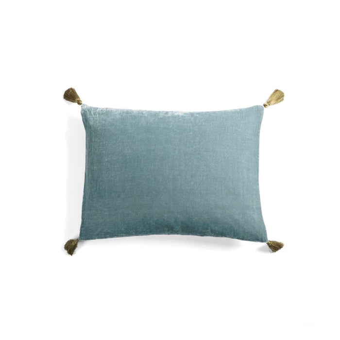 LE MONDE SAUVAGE - GOA - SILK VELVET PILLOW - SIFNOS 12" x 16"