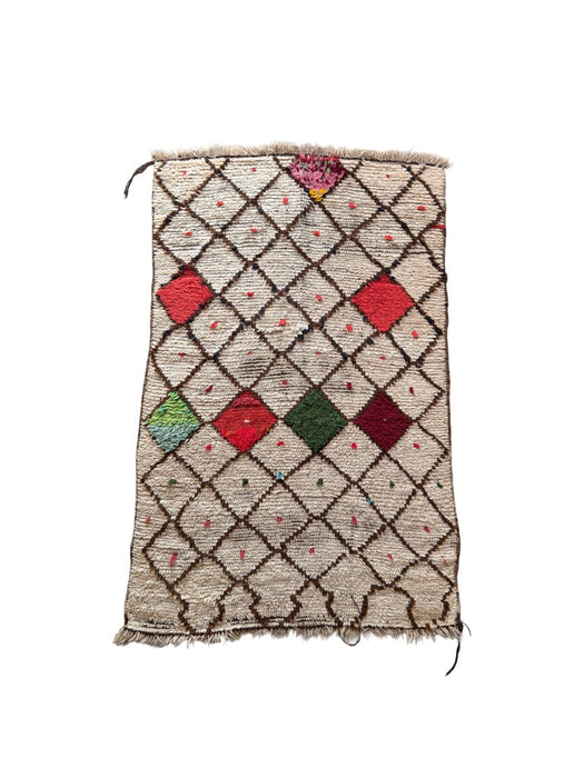 ACHOUAK - VINTAGE OURIKA RUG , 2'6" X 4'3"
