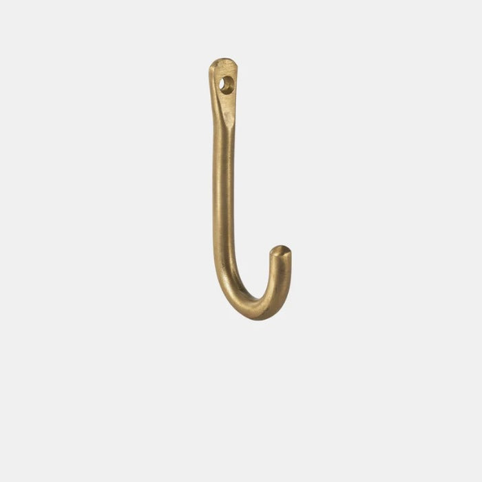 FOG LINEN WORKS: BRASS WALL SINGLE HOOK