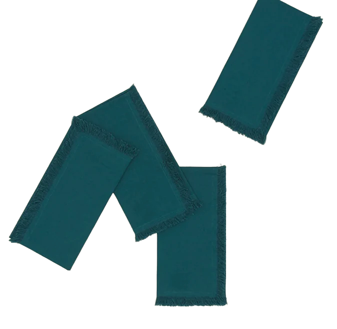 HAWKINS NY: ESSENTIAL DINNER NAPKINS - SET OF 4 - PEACOCK