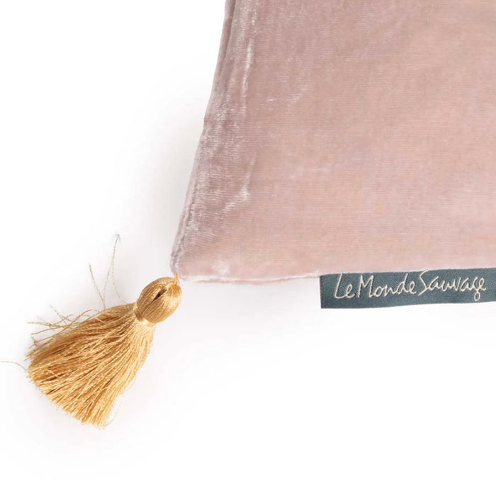 LE MONDE SAUVAGE - GOA - SILK VELVET PILLOW - GOA  12" x 16"