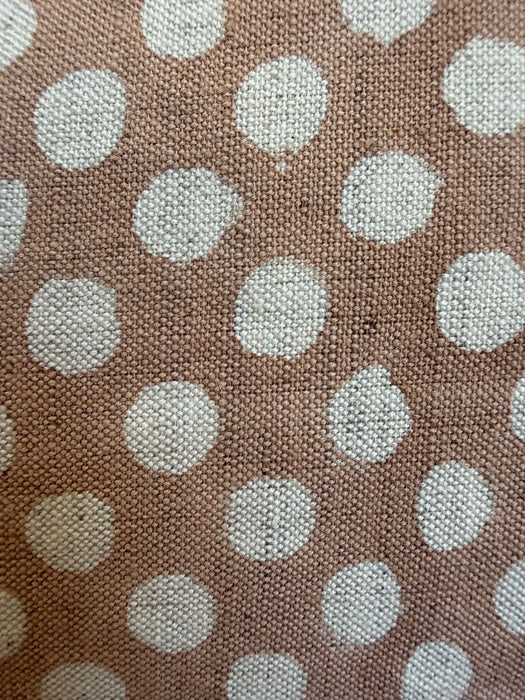 SOIL TO STUDIO: SYRA - HAND  BLOCK-PRINTED LINEN PILLOW ROSEWATER 18" x 18"
