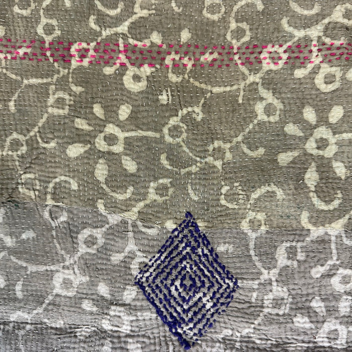 VINTAGE INDIAN KANTHA NO. 9 -