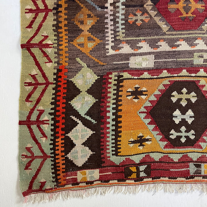 VINTAGE ANATOLIAN KILIM No 28  -  4'2" x 10'