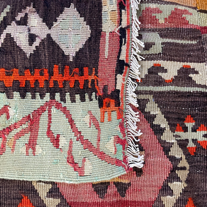 VINTAGE ANATOLIAN KILIM No 28  -  4'2" x 10'