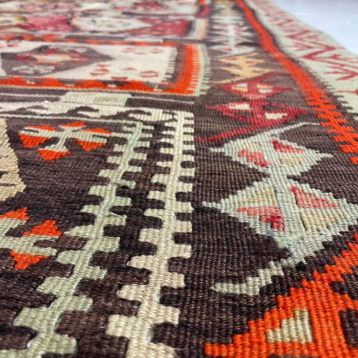 VINTAGE ANATOLIAN KILIM No 28  -  4'2" x 10'