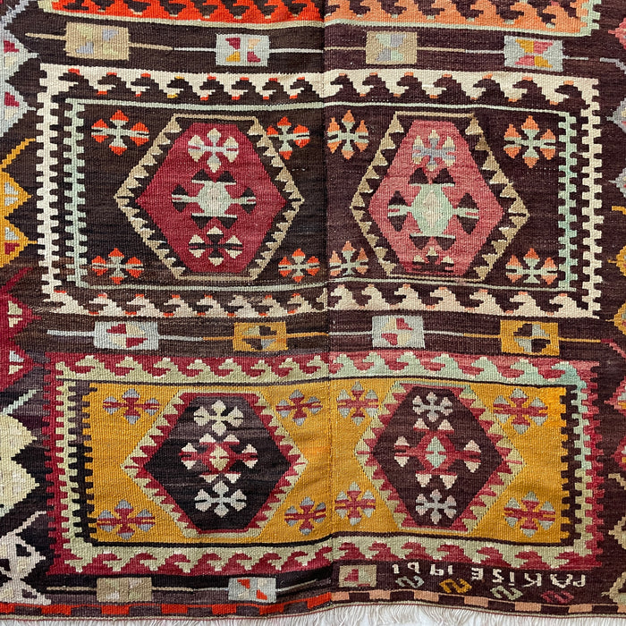 VINTAGE ANATOLIAN KILIM No 28  -  4'2" x 10'