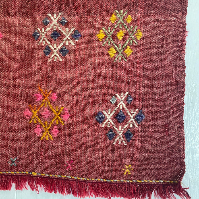 VINTAGE ADANA NOMADIC KILIM RUNNER No 87 - 3'5 x 7'8"