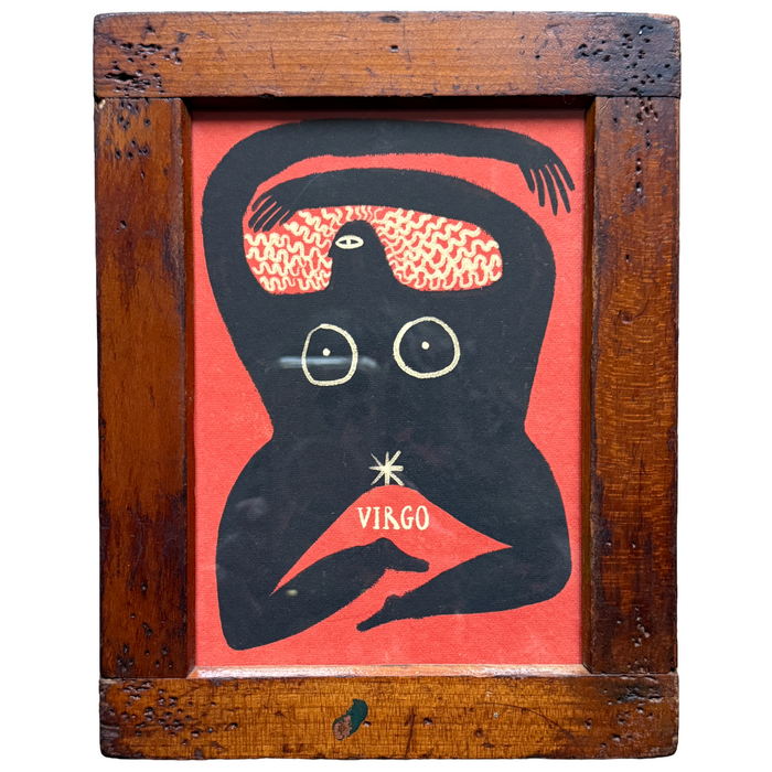 TABBY BOOTH ZODIAC-PRINT FRAME NO.3   VIRGO  7" x  9"