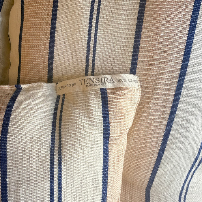 TENSIRA - Cotton Mattress Topper - Sajou Stripe 36" x 75"