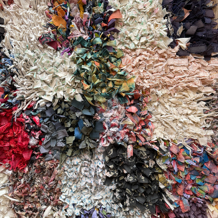 AMINE - VINTAGE BOUCHAROUITE RUG 2'5" X 2'7"