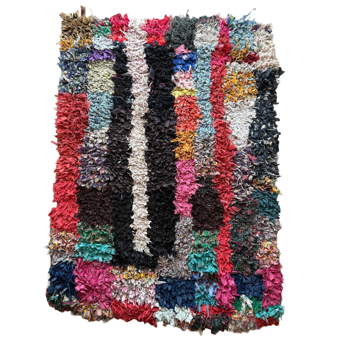 IDIR - VINTAGE BOUCHAROUITE RUG 2'10" X 3'8"