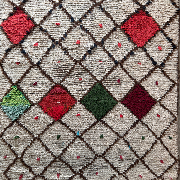 ACHOUAK - VINTAGE OURIKA RUG , 2'6" X 4'3"