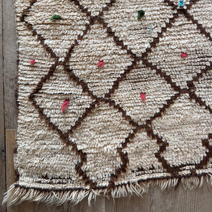 ACHOUAK - VINTAGE OURIKA RUG , 2'6" X 4'3"