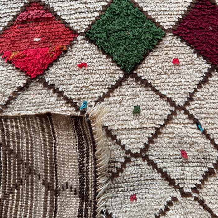 ACHOUAK - VINTAGE OURIKA RUG , 2'6" X 4'3"