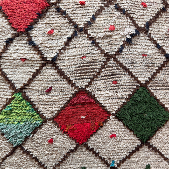 ACHOUAK - VINTAGE OURIKA RUG , 2'6" X 4'3"