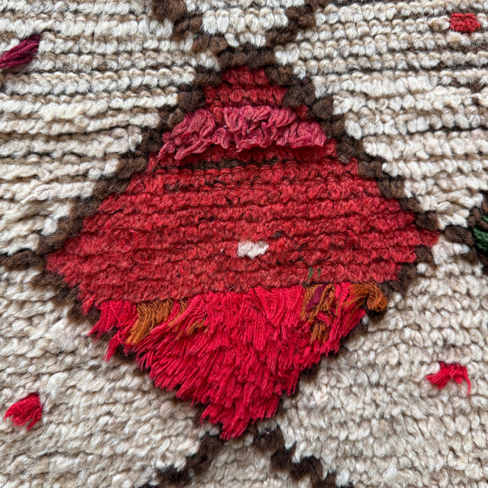 ACHOUAK - VINTAGE OURIKA RUG , 2'6" X 4'3"