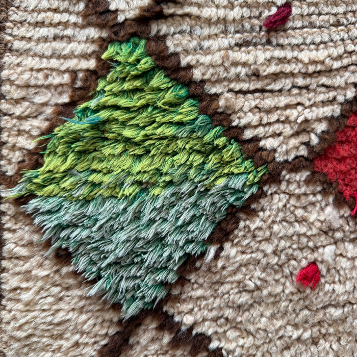 ACHOUAK - VINTAGE OURIKA RUG , 2'6" X 4'3"