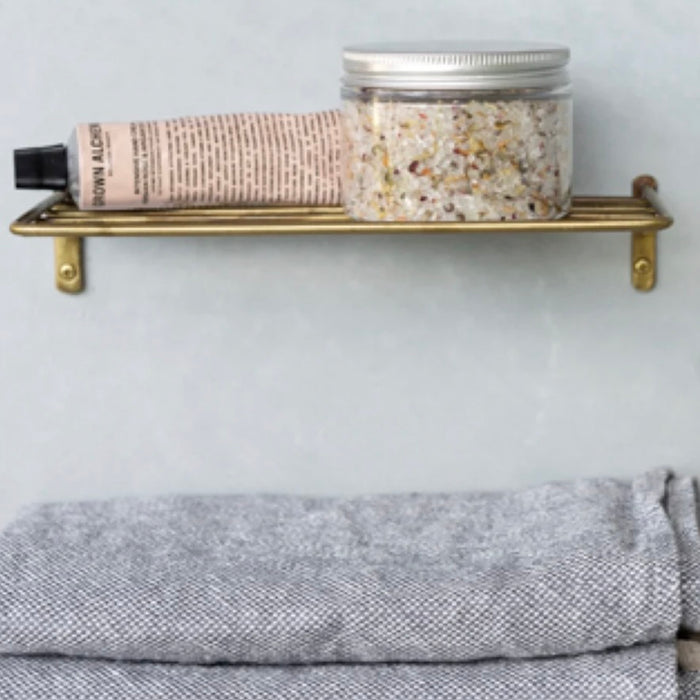 FOG LINEN WORKS: BRASS WIRE SHELF