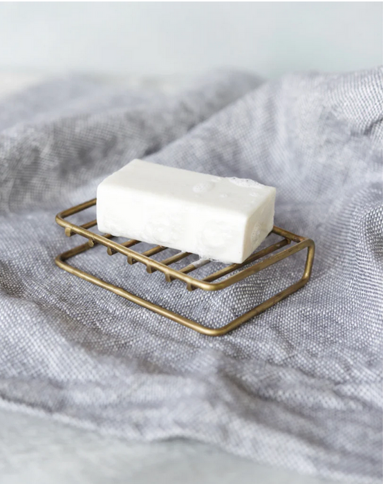 FOG LINEN WORKS: BRASS WIRE SOAP STAND