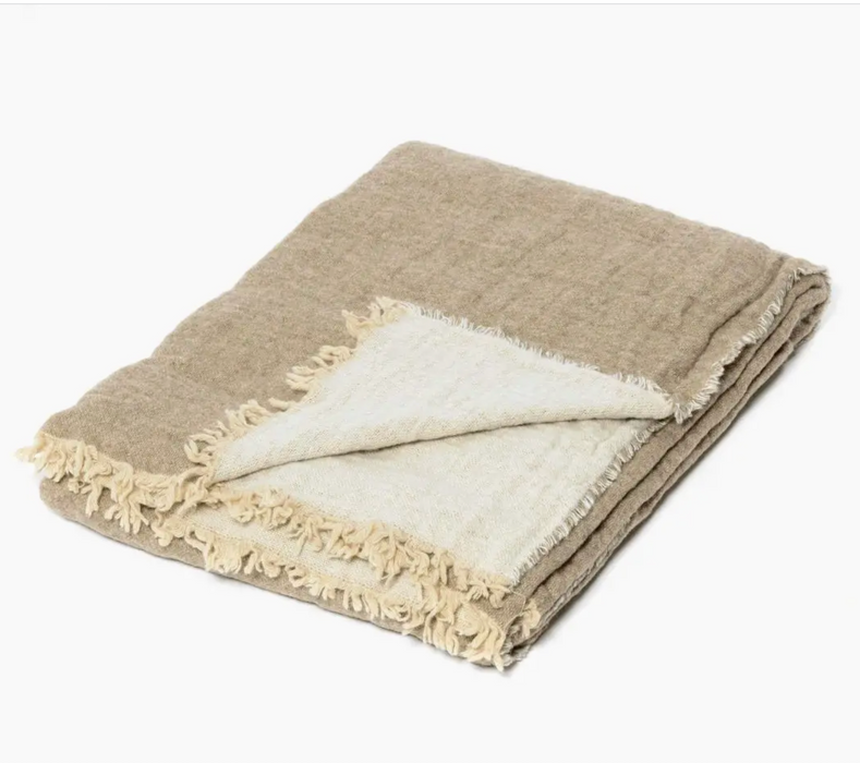 LES CHOSES SIMPLE THROW : WALNUT/OAT