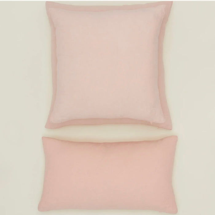 HAWKINS NY SIMPLE LINEN PILLOW:  BLUSH 18" X 18"