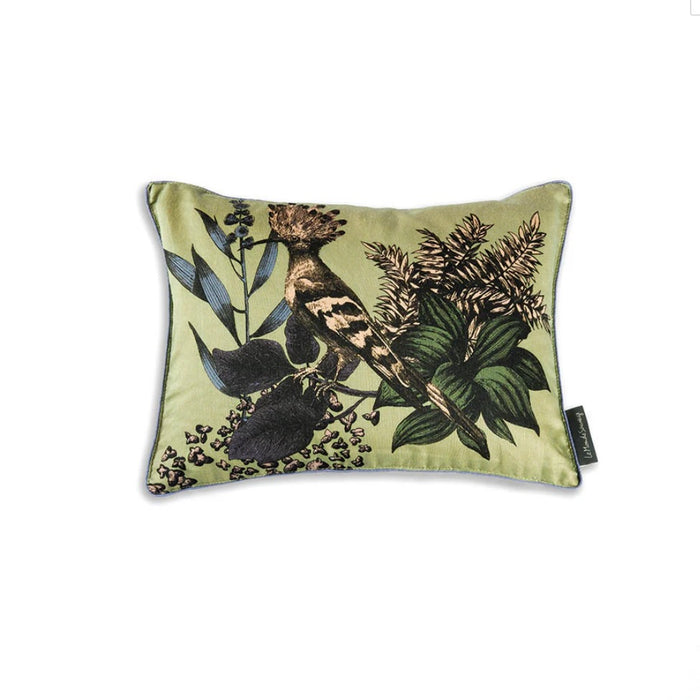 LE MONDE SAUVAGE - SILK PILLOW -  HOOPOE 12" x 16"