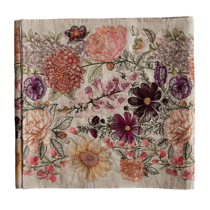 CORAL & TUSK: PARADIS GARDEN TABLERUNNER  18" X 76"