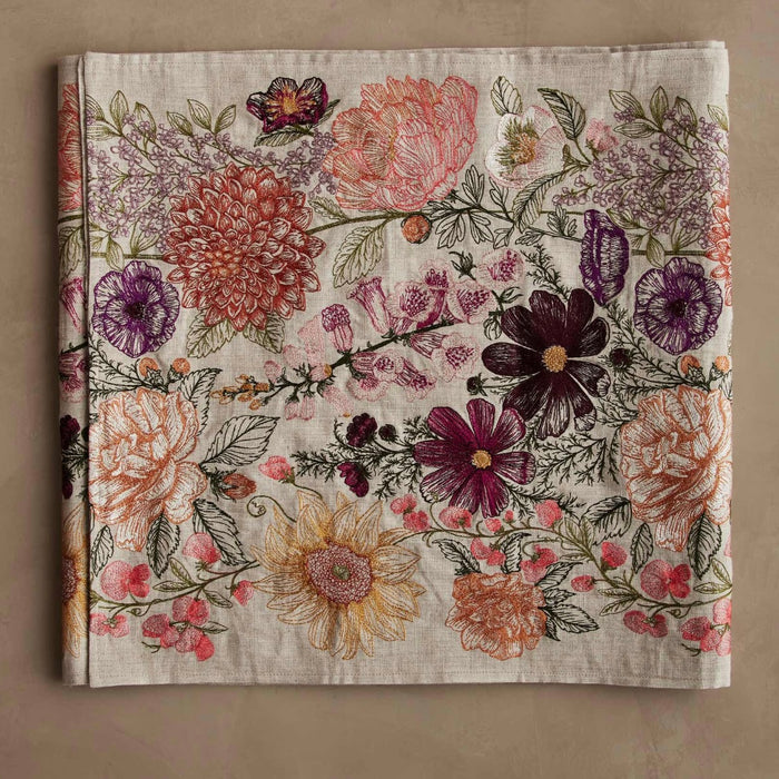 CORAL & TUSK: PARADIS GARDEN TABLERUNNER  18" X 76"