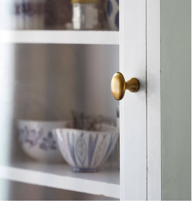 FOG LINEN WORKS: BRASS KNOB OVAL