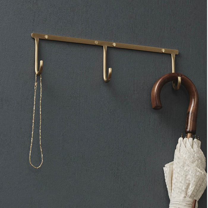 FOG LINEN WORKS: BRASS WALL TRIPPLE HOOK
