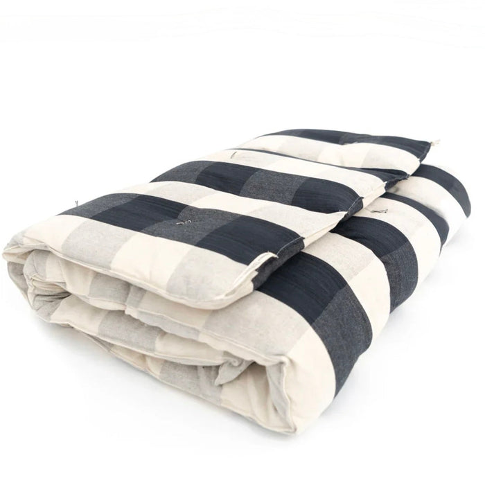 TENSIRA - Cotton Overlay Mattress  - Black/ Off White 36" x 75"