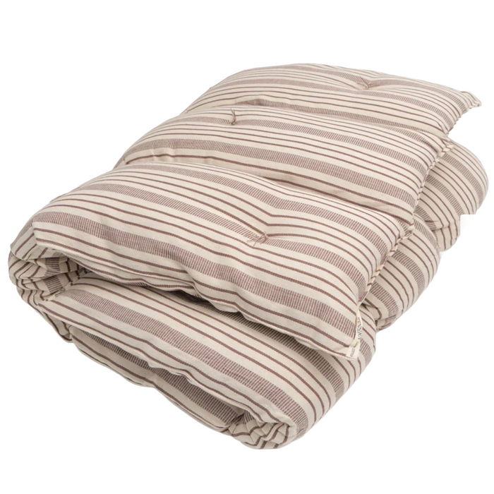 TENSIRA - Cotton Overlay Mattress  - Chocolate / Ivory  36" x 75"