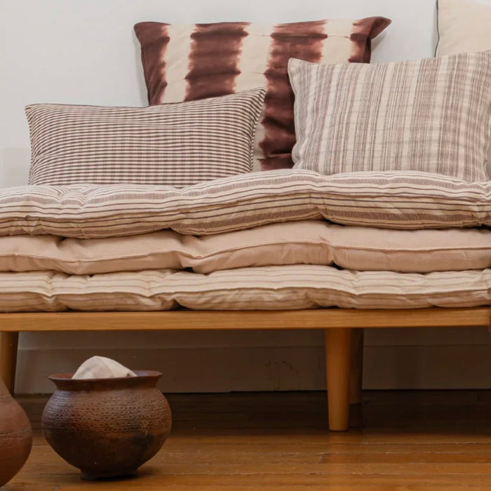 TENSIRA - Cotton Overlay Mattress  - Chocolate / Ivory  36" x 75"