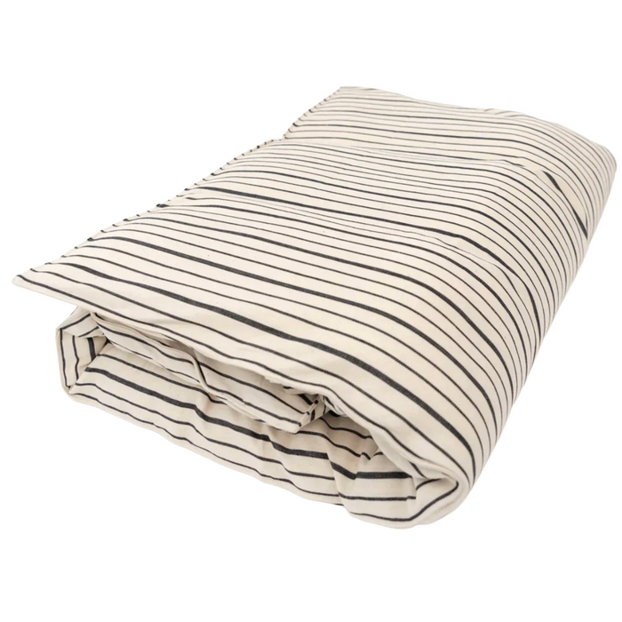 TENSIRA - Cotton Overlay Mattress - Black / Ivory  36" x 75"
