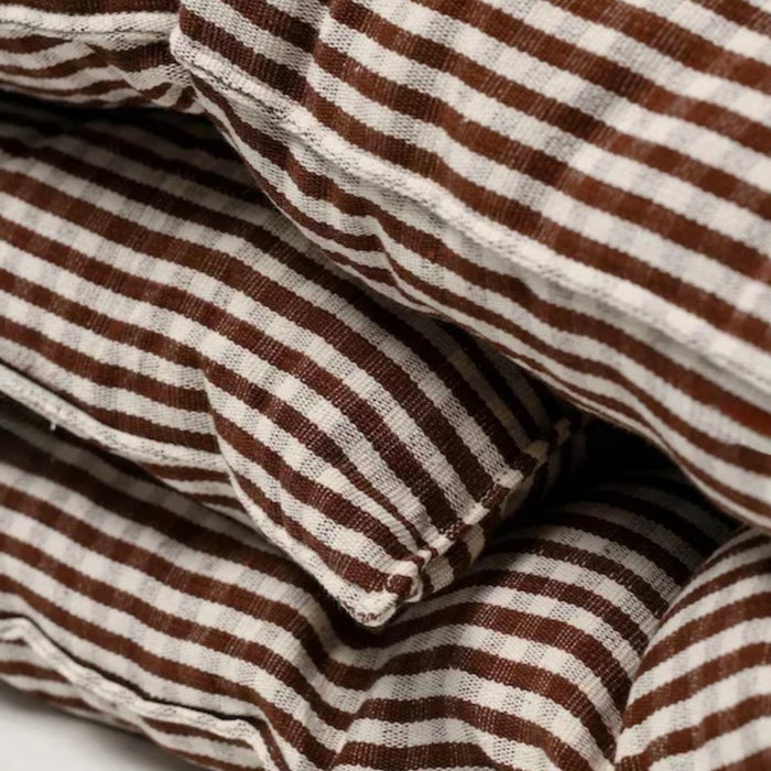 TENSIRA - Cotton Overlay Mattress  - Vichy Chocolate Brown  36" x 75"