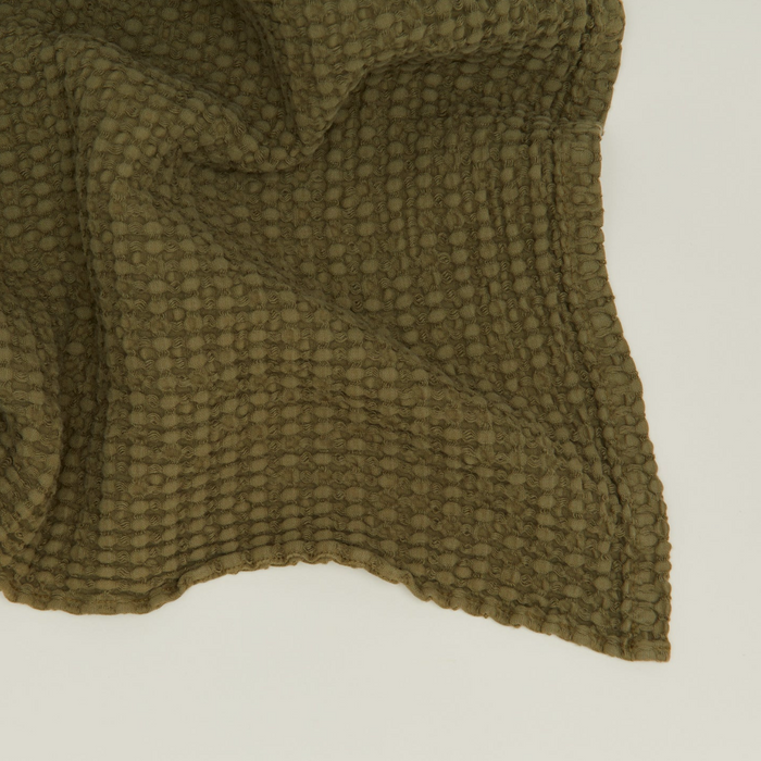 HAWKINS NY - SIMPLE WAFFLE TOWEL - OLIVE